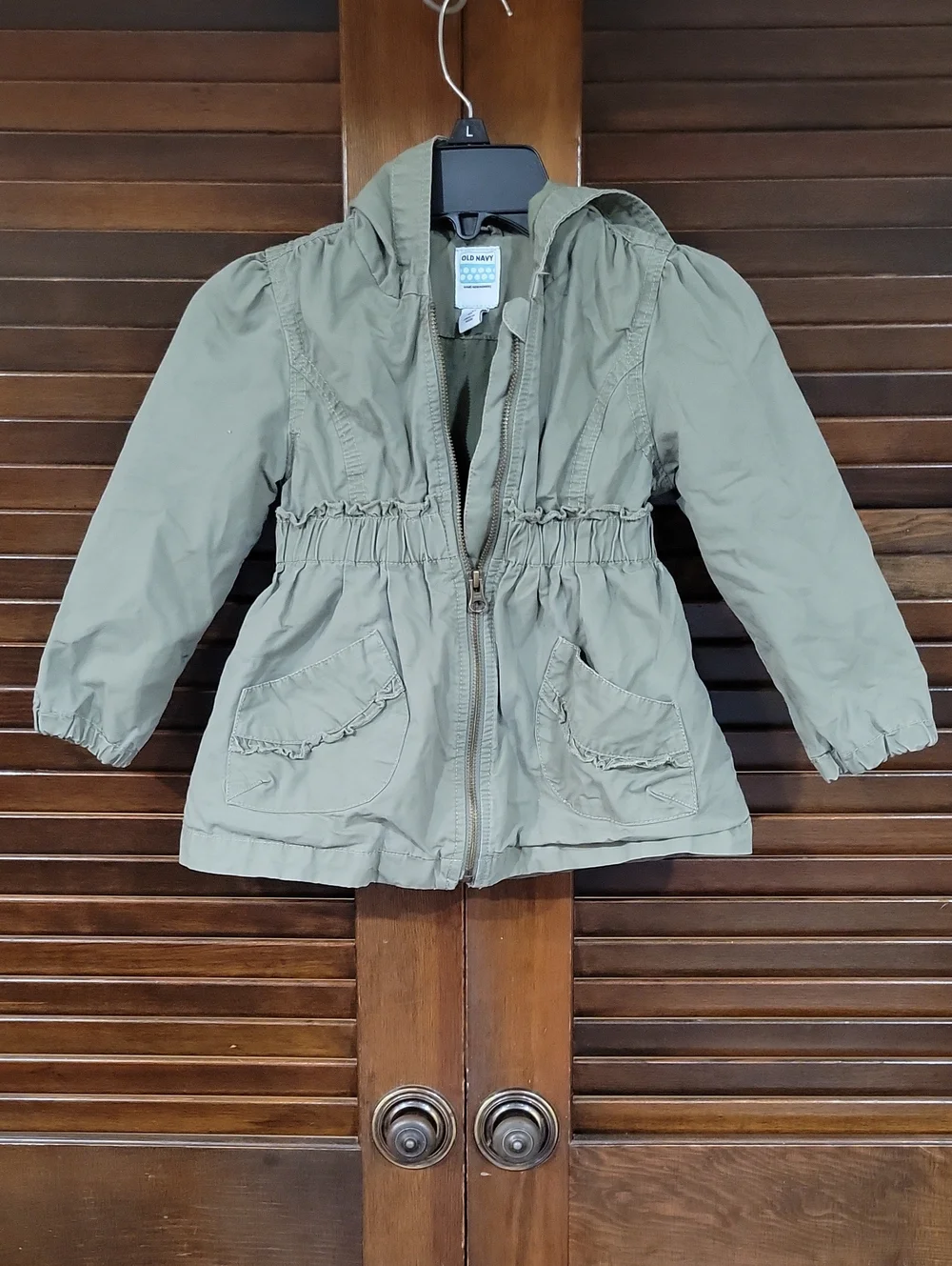 Old Navy Girls' Hooded Jacket in Olive